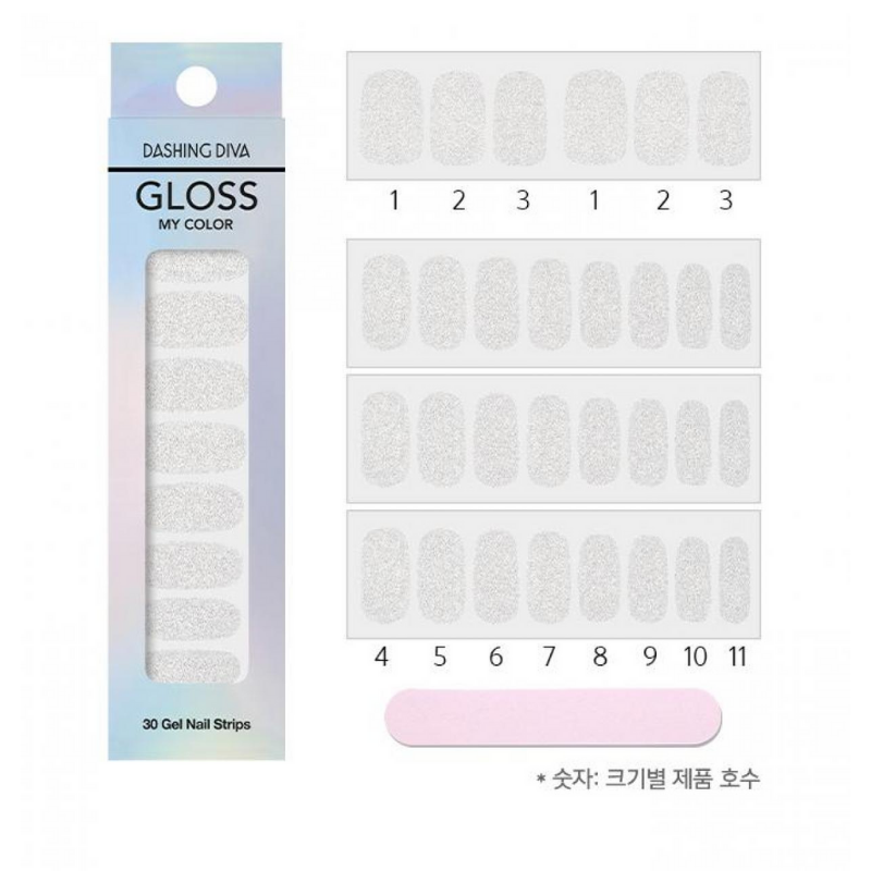 DASHING DIVA Gloss My Color Mani White Powder GC34