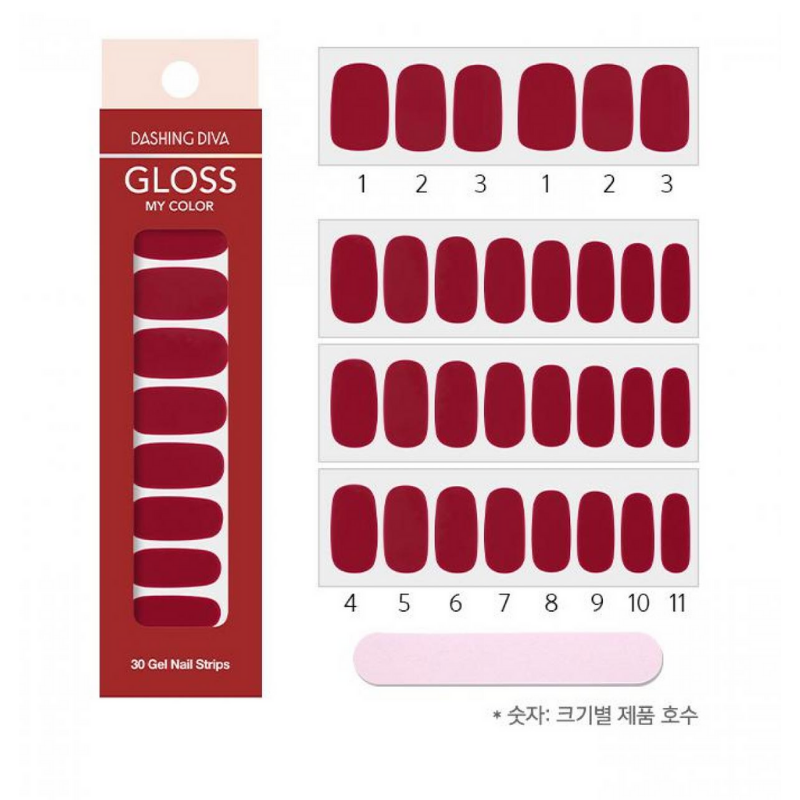 DASHING DIVA Gloss My Color Mani Wine GC30
