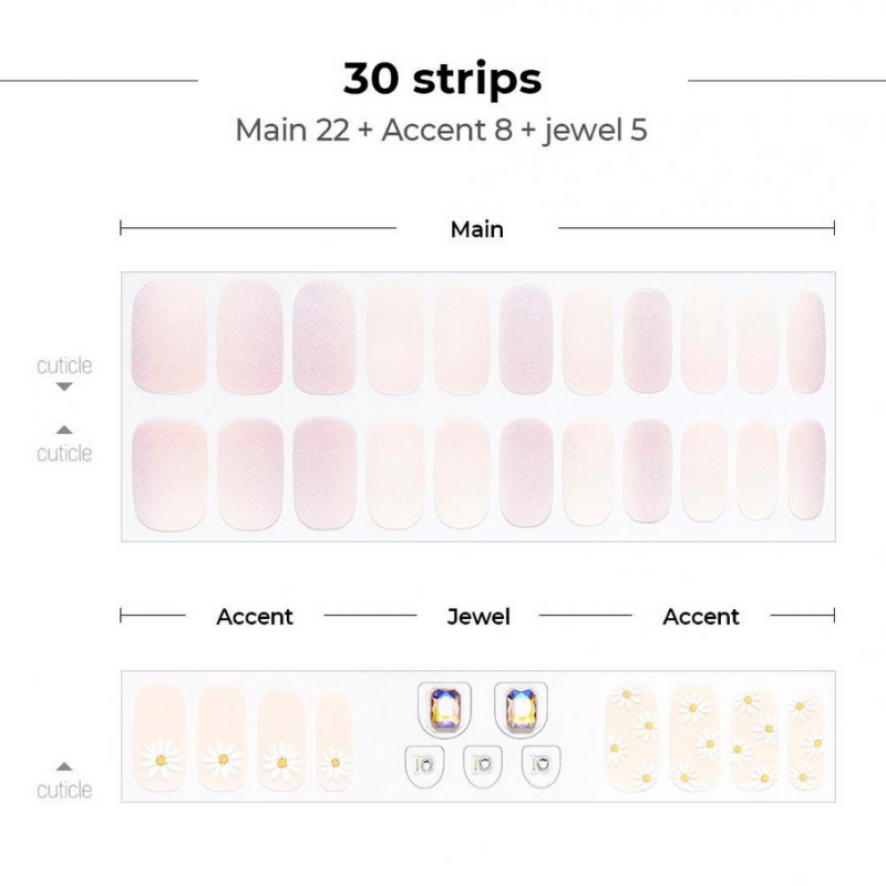 DASHING DIVA Gloss Gel Strip Big Stone Mani Shining Moment GVP321B