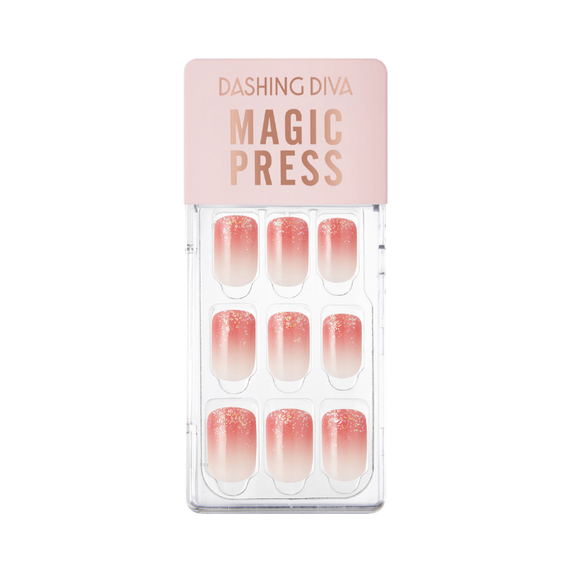DASHING DIVA Magic Press Gradation Mani Coral Gradation MWK049