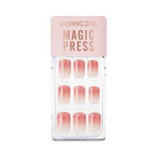 DASHING DIVA Magic Press Gradation Mani Coral Gradation MWK049