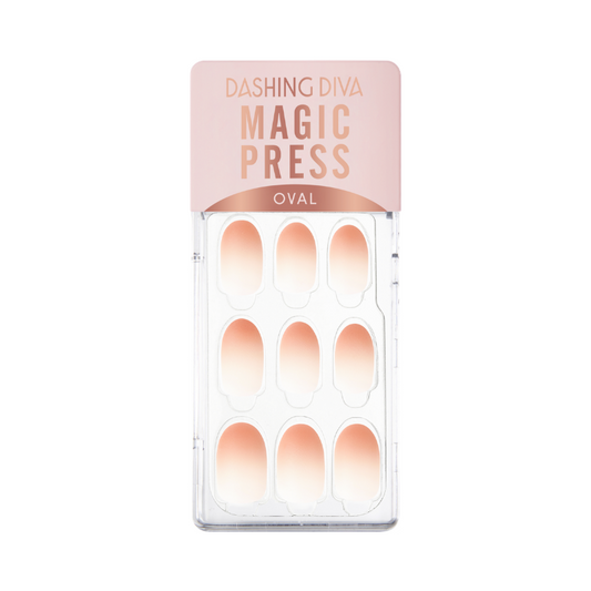 DASHING DIVA Magic Press Gradation Mani Coral Orange Gradation MWK054OV
