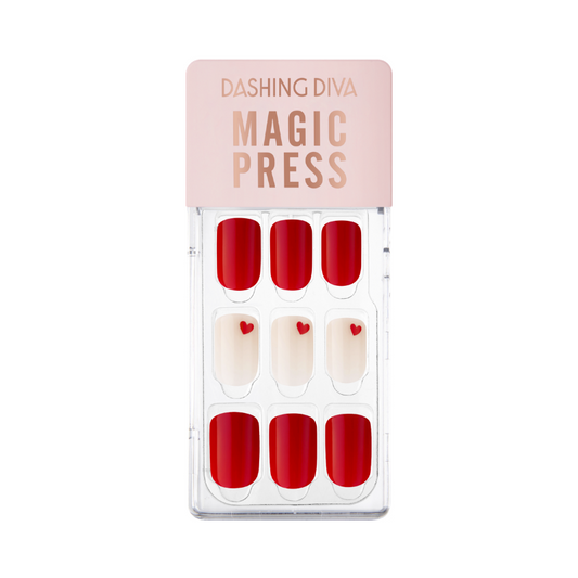 DASHING DIVA Magic Press Sweet Heart Mani Me Likey MWK039