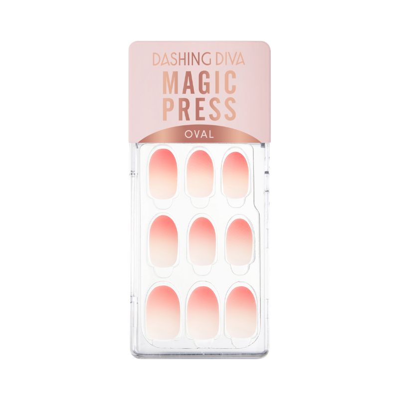 DASHING DIVA Magic Press Gradation Mani Peach Gradation MWK052OV