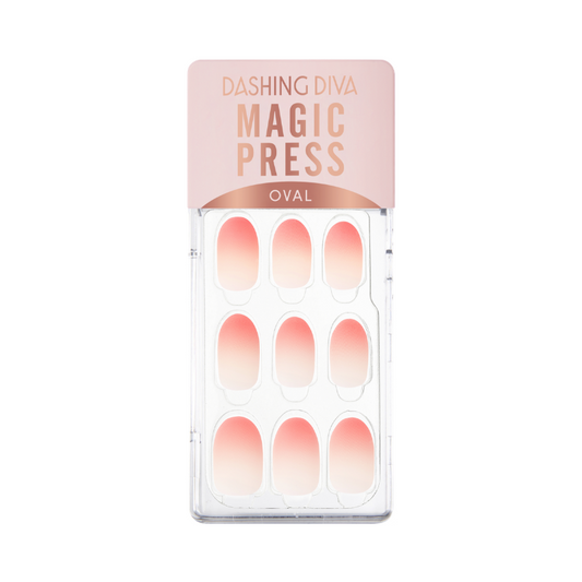 DASHING DIVA Magic Press Gradation Mani Peach Gradation MWK052OV