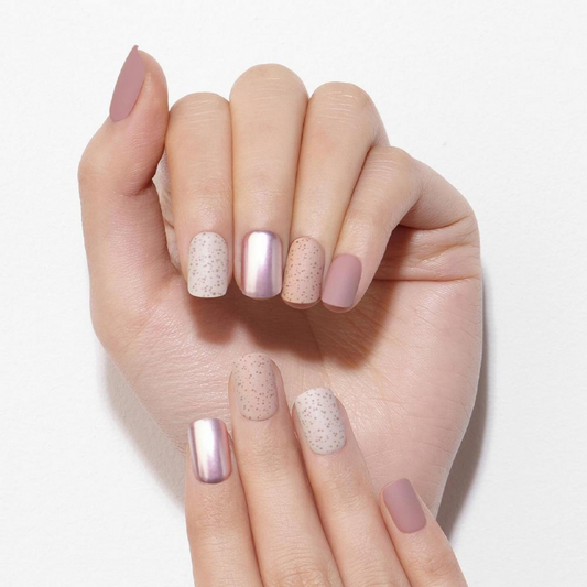 DASHING DIVA Magic Press Sand Nail Mani Purple Metal Sand MWK011