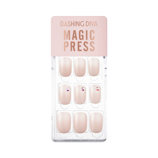 DASHING DIVA Magic Press Regular Round Mani Shining White MDR3P039RR