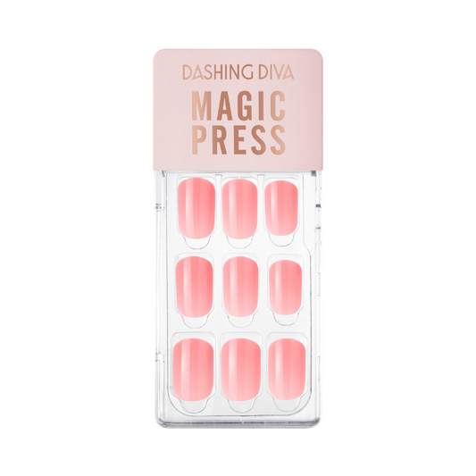 DASHING DIVA Magic Press Pink Series Mani Sugar Rose Pink MWK035RR