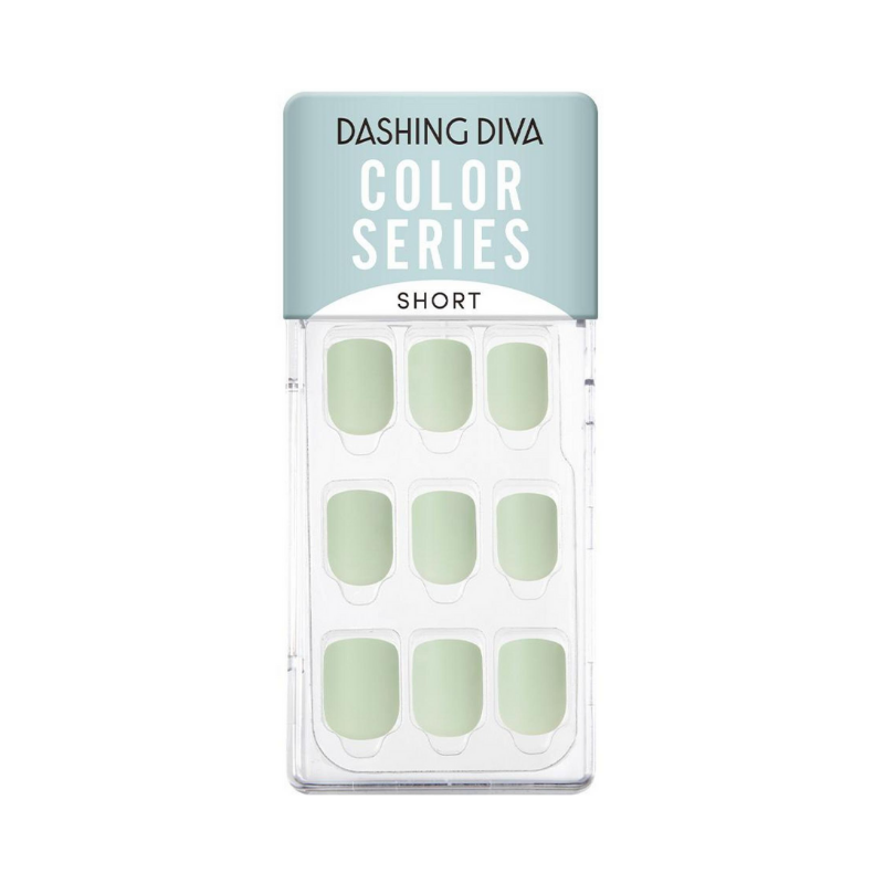 DASHING DIVA Magic Press Color Series Short Mani Urban Mint MDR903SS