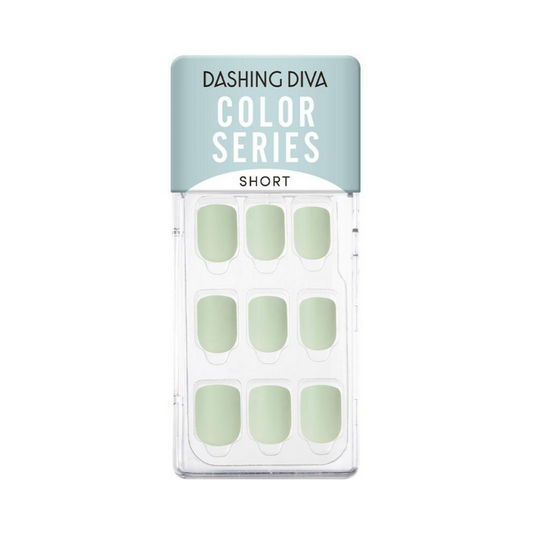 DASHING DIVA Magic Press Color Series Short Mani Urban Mint MDR903SS