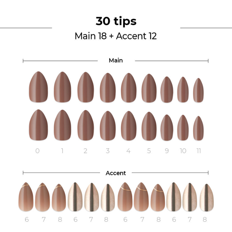 DASHING DIVA Magic Press Stiletto Autumn Mani Delicate Gold MDR1055ST