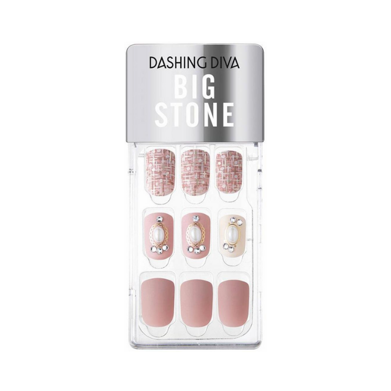 DASHING DIVA Magic Press Big Stone Autumn Closet Mani Bell Rose MDR786PR