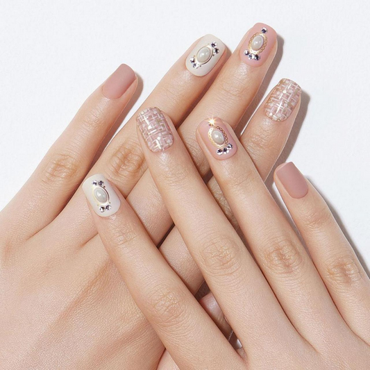 DASHING DIVA Magic Press Big Stone Autumn Closet Mani Bell Rose MDR786PR