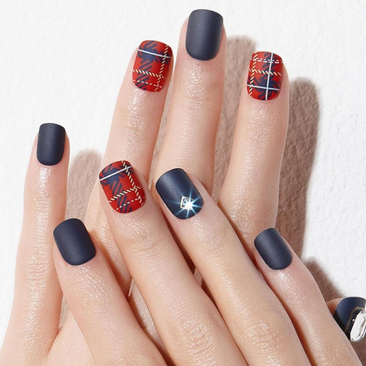 DASHING DIVA Magic Press Big Stone Autumn Closet Short Mani Christine Beret MDR789PS