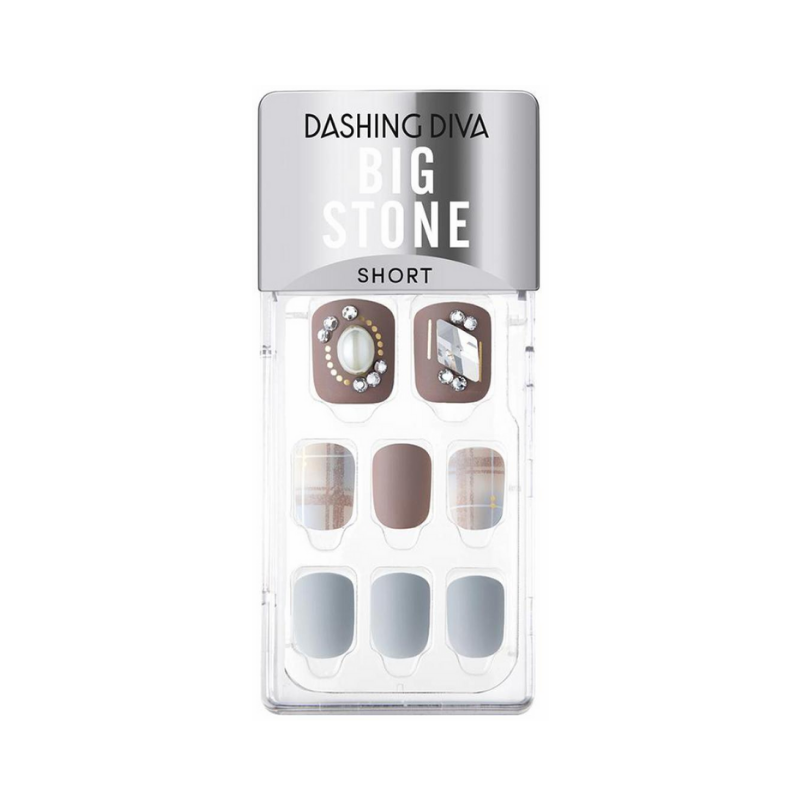 DASHING DIVA Magic Press Big Stone Autumn Closet Short Mani Memoria MDR788PS