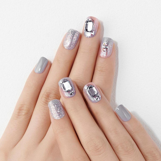 DASHING DIVA Magic Press Big Stone Glitter Bomb Mani Minuet MDR862PR