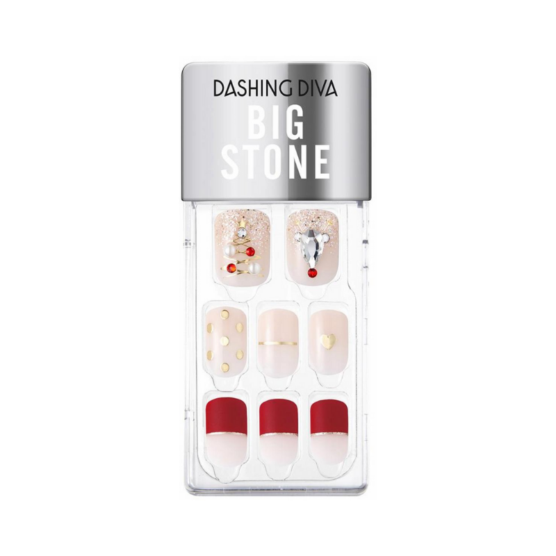 DASHING DIVA Magic Press Big Stone Glitter Bomb Mani Sweet Holiday MDR861PR