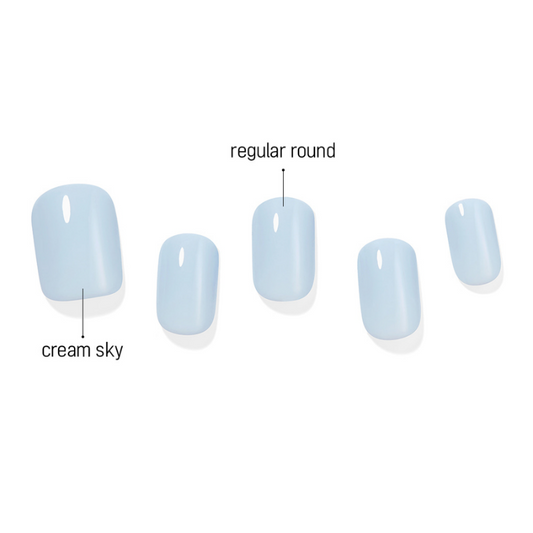 DASHING DIVA Magic Press Blue Mani Cream Sky MWK133RR