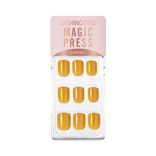 DASHING DIVA Magic Press Bohemian Color Mani Butter Cup Yellow MWK068SS