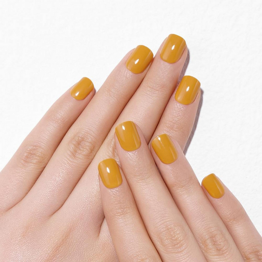 DASHING DIVA Magic Press Bohemian Color Mani Butter Cup Yellow MWK068SS