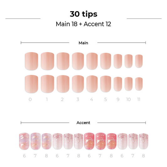 DASHING DIVA Magic Press Candy Marble Mani Peach Candy Marble MWK062