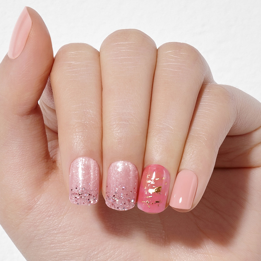 DASHING DIVA Magic Press Candy Marble Mani Peach Candy Marble MWK062