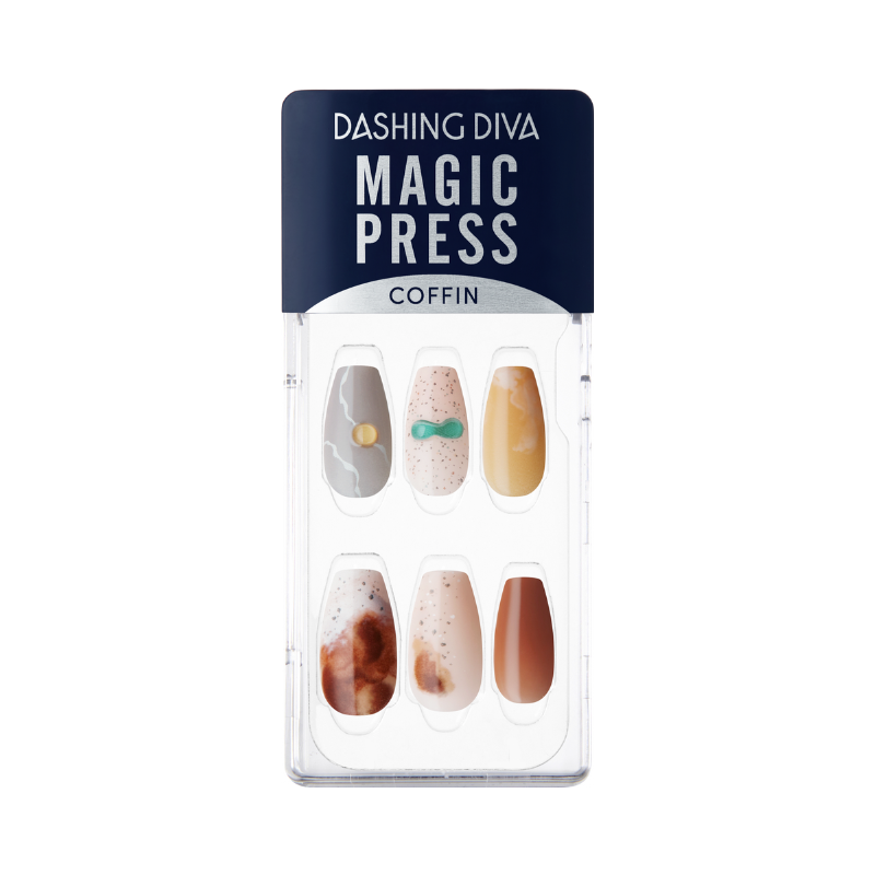 DASHING DIVA Magic Press Coffin Mani Autumnmute MDR2F042CF