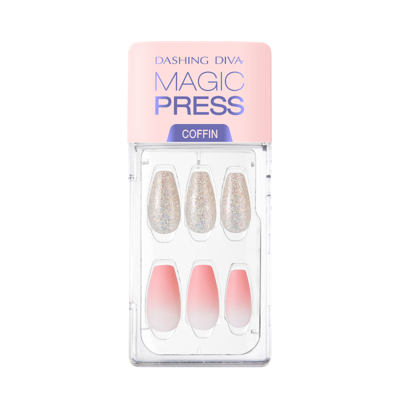 DASHING DIVA Magic Press Coffin Mani Coral Allure MDR720CF