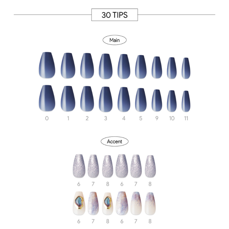 DASHING DIVA Magic Press Coffin Mani Counting Stars MDR2F088PC