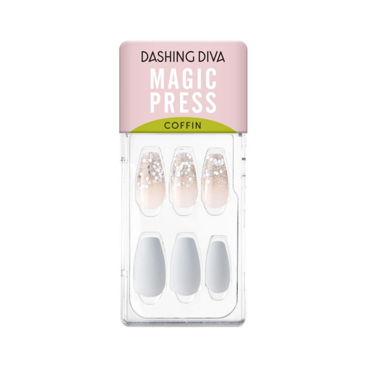 DASHING DIVA Magic Press Coffin Mani Dear Bubble MAU020CF (The Shape Collection)