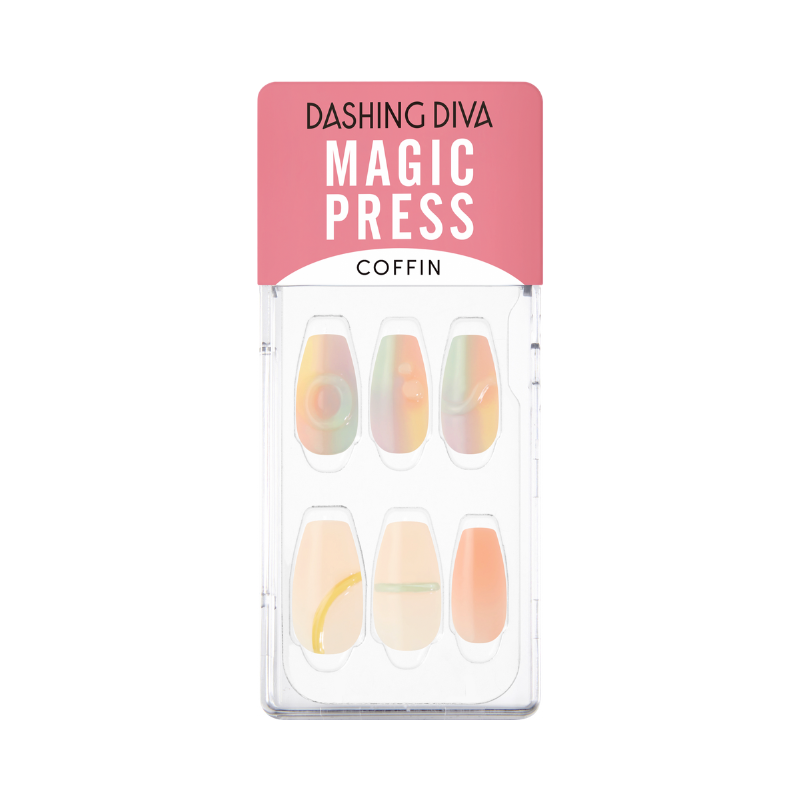 DASHING DIVA Magic Press Coffin Mani Delightful Spring MDR1175CF