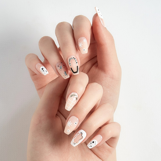 DASHING DIVA Magic Press Coffin Mani Edge Flower MDR1239CF