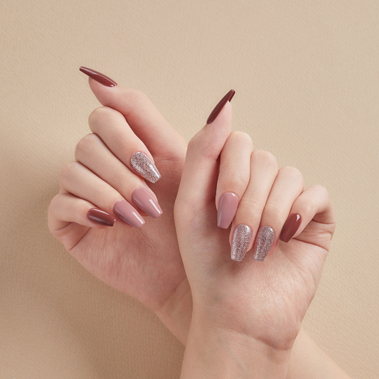 DASHING DIVA Magic Press Coffin Mani Fresh Rose MDR2F060CF