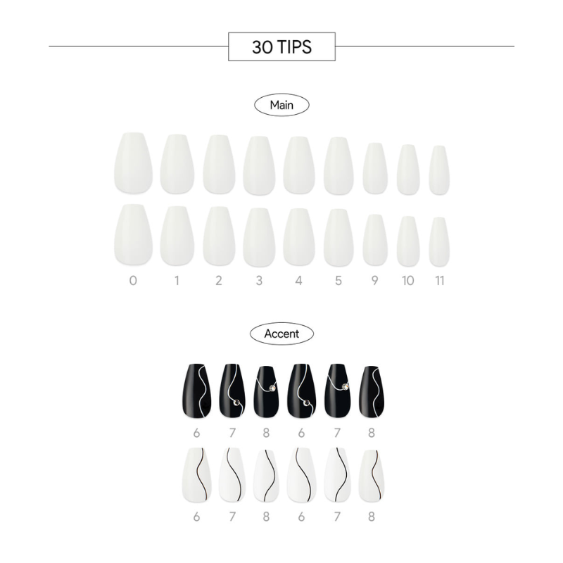 DASHING DIVA Magic Press Coffin Mani Not Shy MDR1240CF