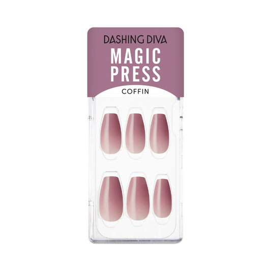 DASHING DIVA Magic Press Coffin Mani Pink Rouge MDR2F077CF