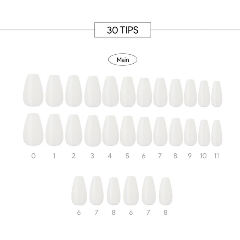 DASHING DIVA Magic Press Coffin Mani Pure White MDR1327CF