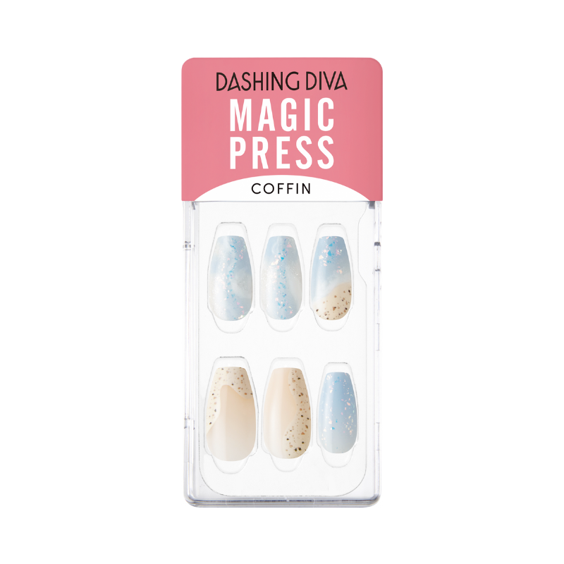 DASHING DIVA Magic Press Coffin Mani Summer Beach MDR1219CF