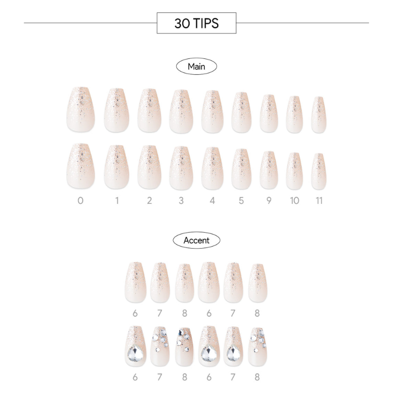 DASHING DIVA Magic Press Coffin Mani Twinkle Day MDR2F087PC