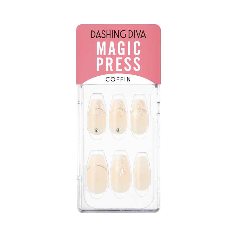 DASHING DIVA Magic Press Coffin Mani Wedding Dress MDR1188CF