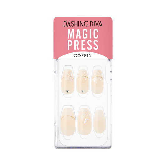 DASHING DIVA Magic Press Coffin Mani Wedding Dress MDR1188CF
