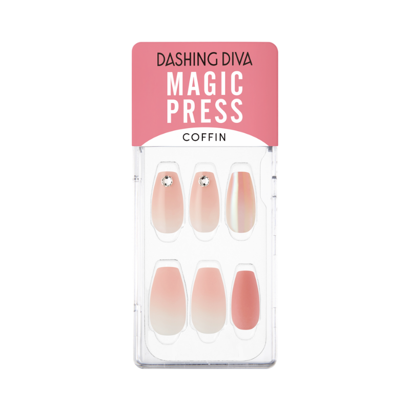DASHING DIVA Magic Press Coffin Mani Romantic Dream MDR1187CF