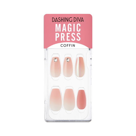 DASHING DIVA Magic Press Coffin Mani Romantic Dream MDR1187CF