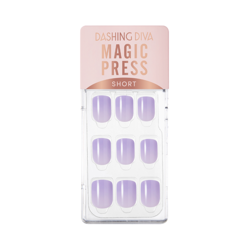 DASHING DIVA Magic Press Lavender Series Short Mani Deep Periwinkle MWK060SS