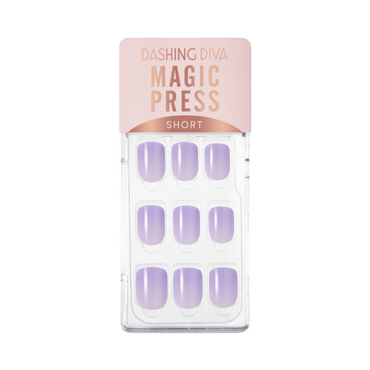 DASHING DIVA Magic Press Lavender Series Short Mani Deep Periwinkle MWK060SS