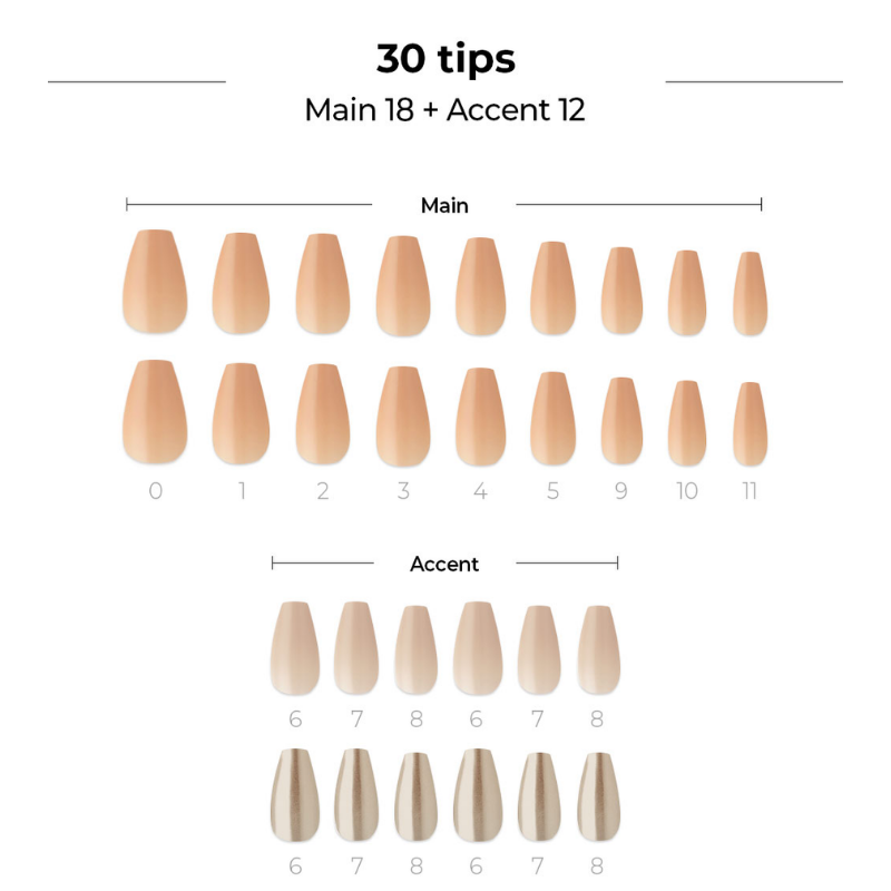 DASHING DIVA Magic Press Coffin Autumn Mani Beige MDR1050CF