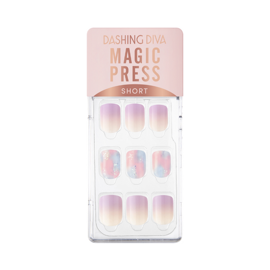 DASHING DIVA Magic Press Glow up Short Mani Dream Lavender MDR958SS