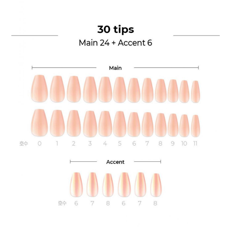 DASHING DIVA Magic Press Glow Up Mani Creamy Peach Shine MDR977CF