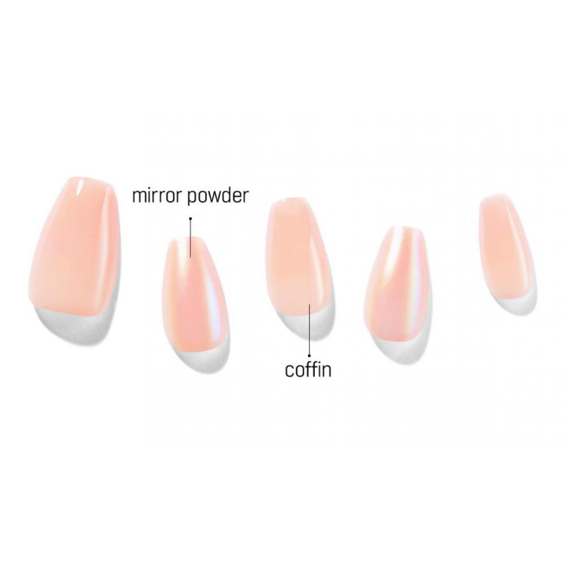 DASHING DIVA Magic Press Glow Up Mani Creamy Peach Shine MDR977CF