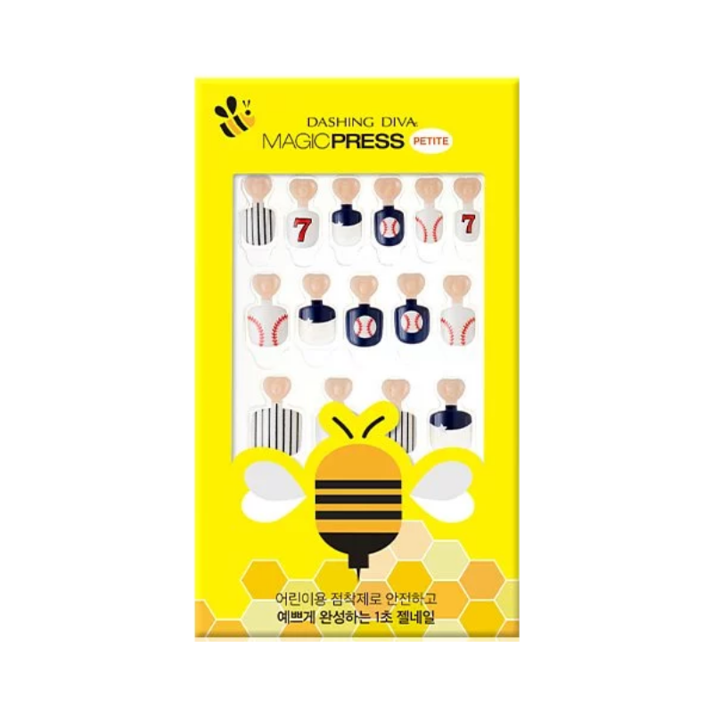 DASHING DIVA Magic Press Kids Mani Baseball MPKD31
