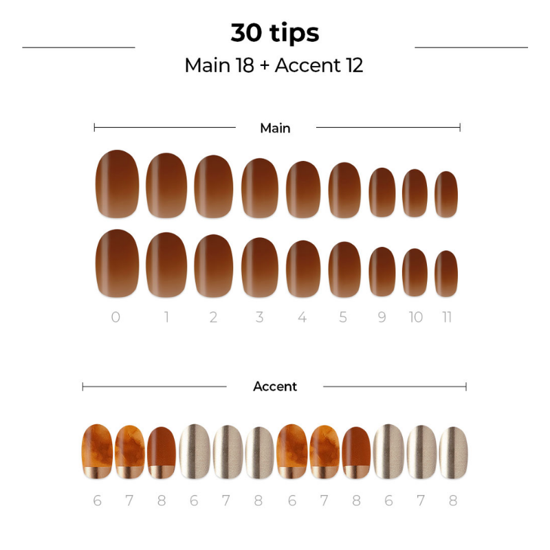 DASHING DIVA Magic Press Long Oval Autumn Mani Musk Amber MDR1061OL